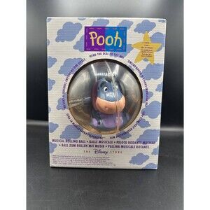 The Disney Store Winnie The Pooh Musical Rolling Ball Eeyore Baby Toy